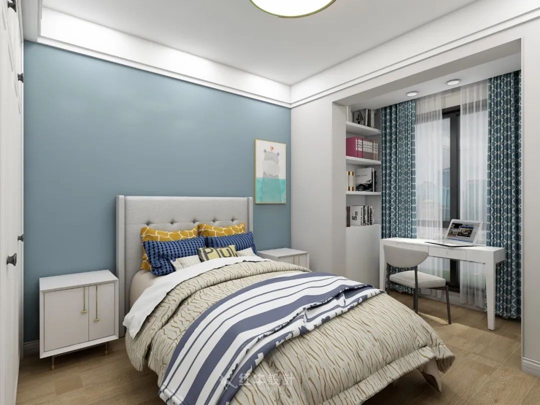 熊皓宇_同曦国际广场140㎡轻奢风格--改善性住房应该这样设计12儿童房设计